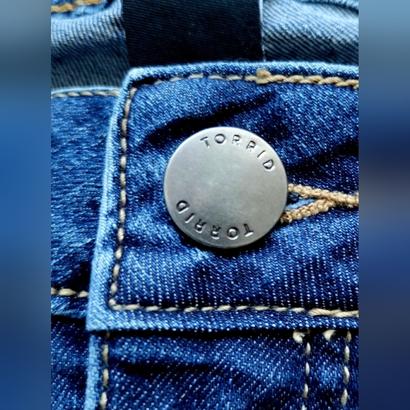 Torrid Women's Denim Jeans Super High Rise Stretch Skinny Ankle Length 18 Size - Picture 6 of 16